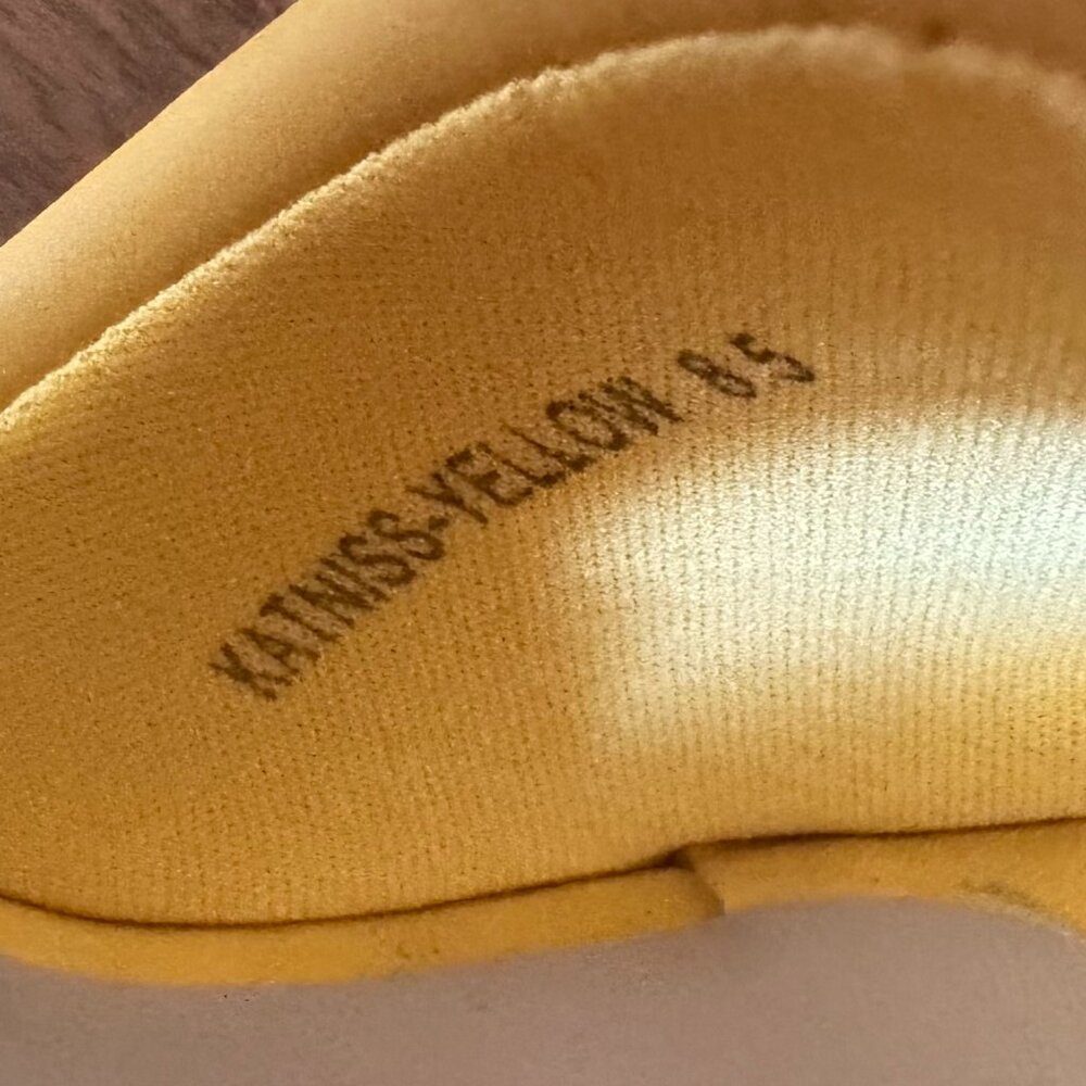 ALEXA WANG Yellow Padded Slide Sandals for Women - Picture 7 of 9